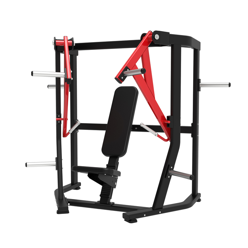 Wide-angle chest push trainer