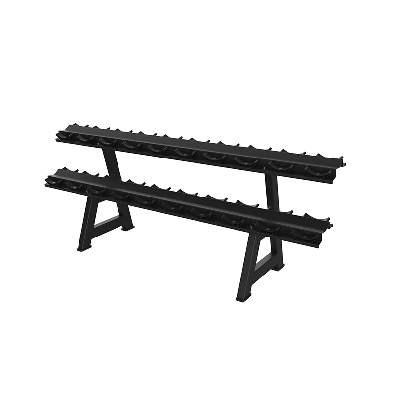 10 pairs of double-layer dumbbell racks
